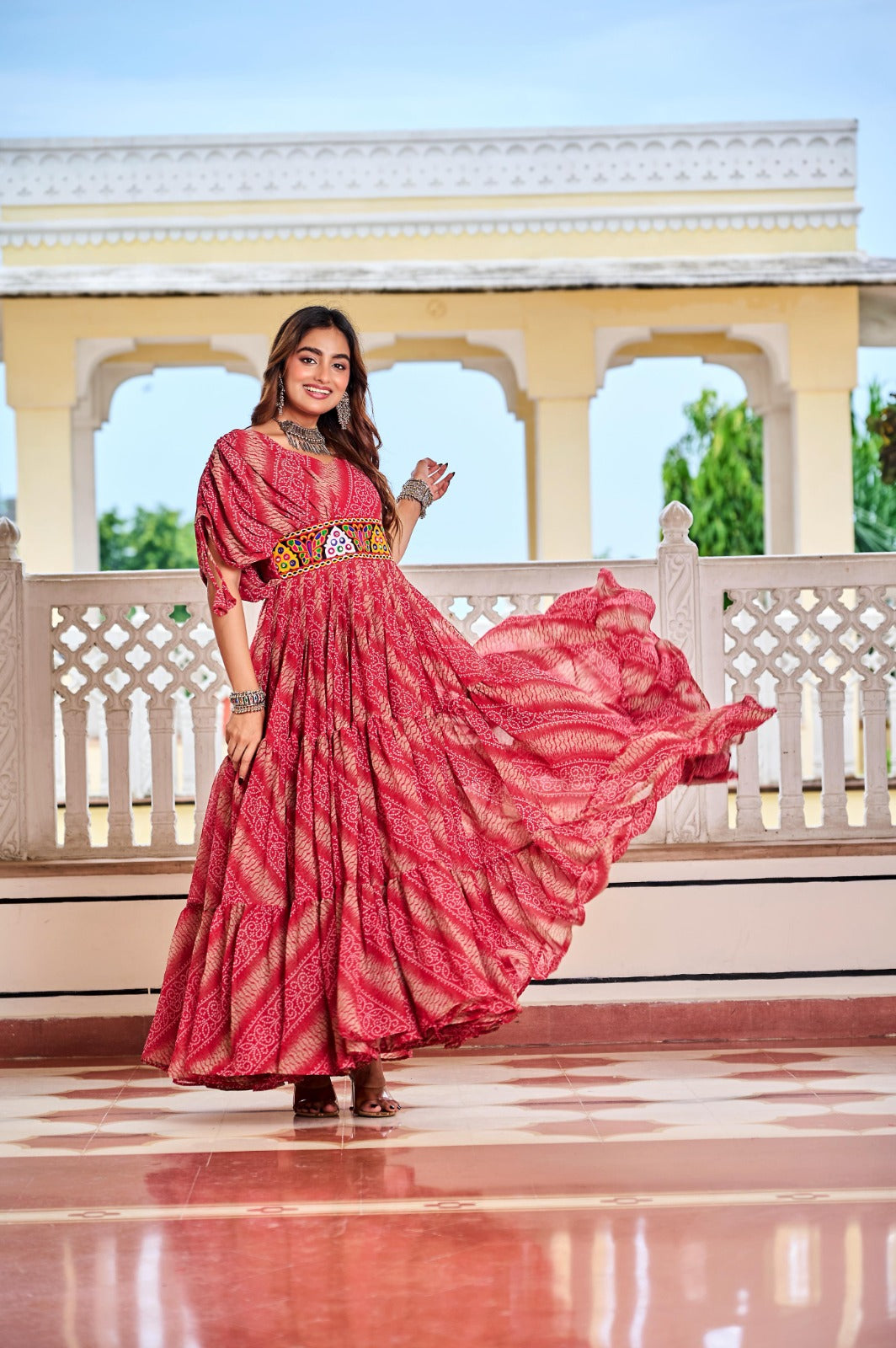 Navratri Special Gamathi Work Gown