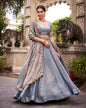 Sky Blue Color Fendi Pastel Lehenga Choli