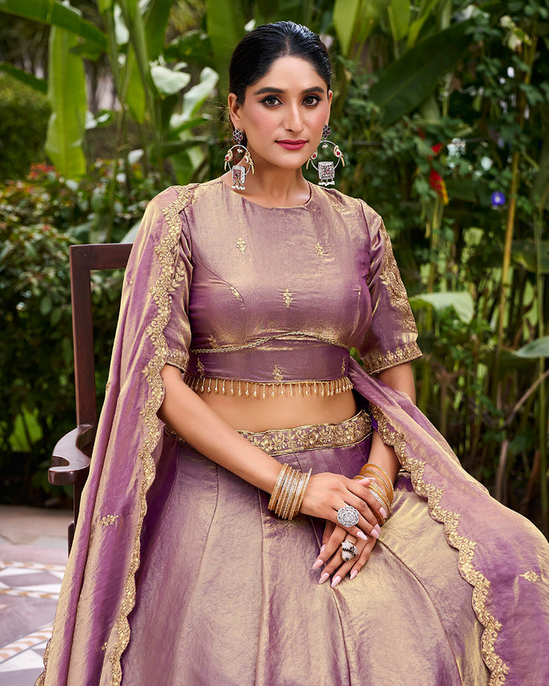 Lavender Color Fendi Pastel Lehenga Choli