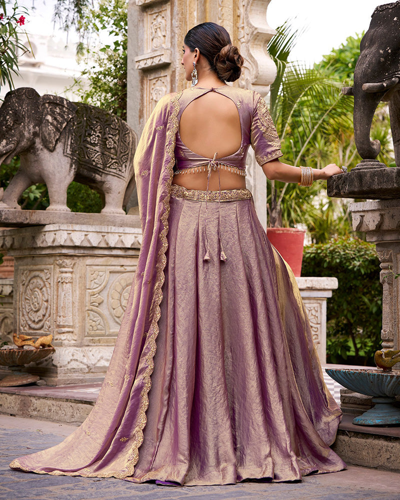 Lavender Color Fendi Pastel Lehenga Choli
